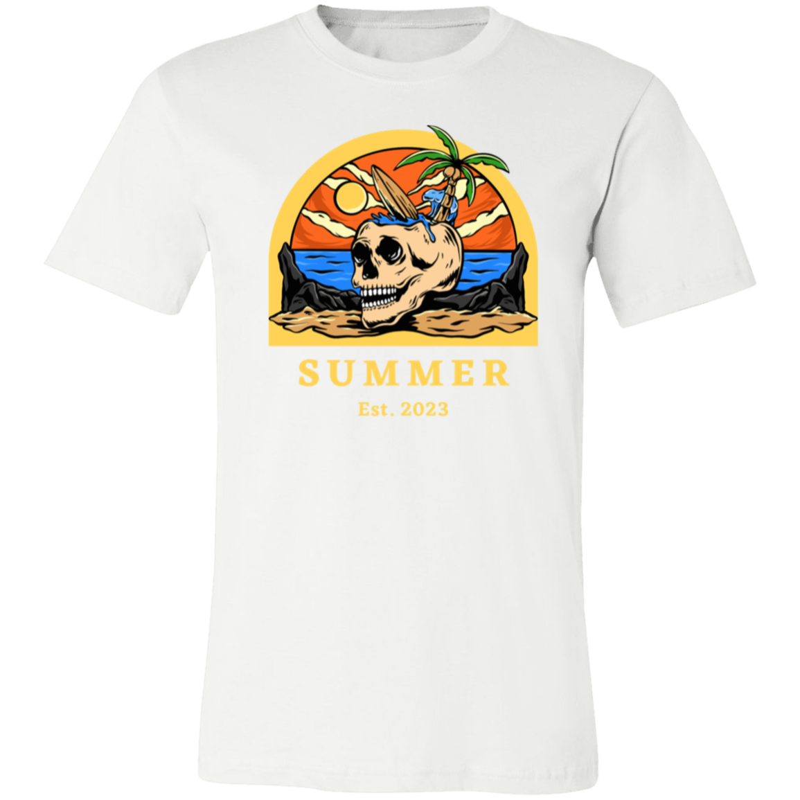 Sunset Skeleton Beach Shirt