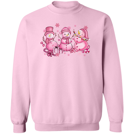 Pink Snowmen Sweatshirt