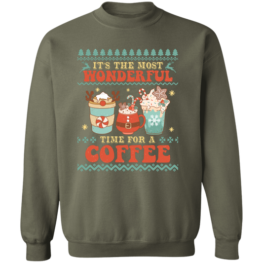 It's The Most Wonderful Time For A Coffee Sweatshirt