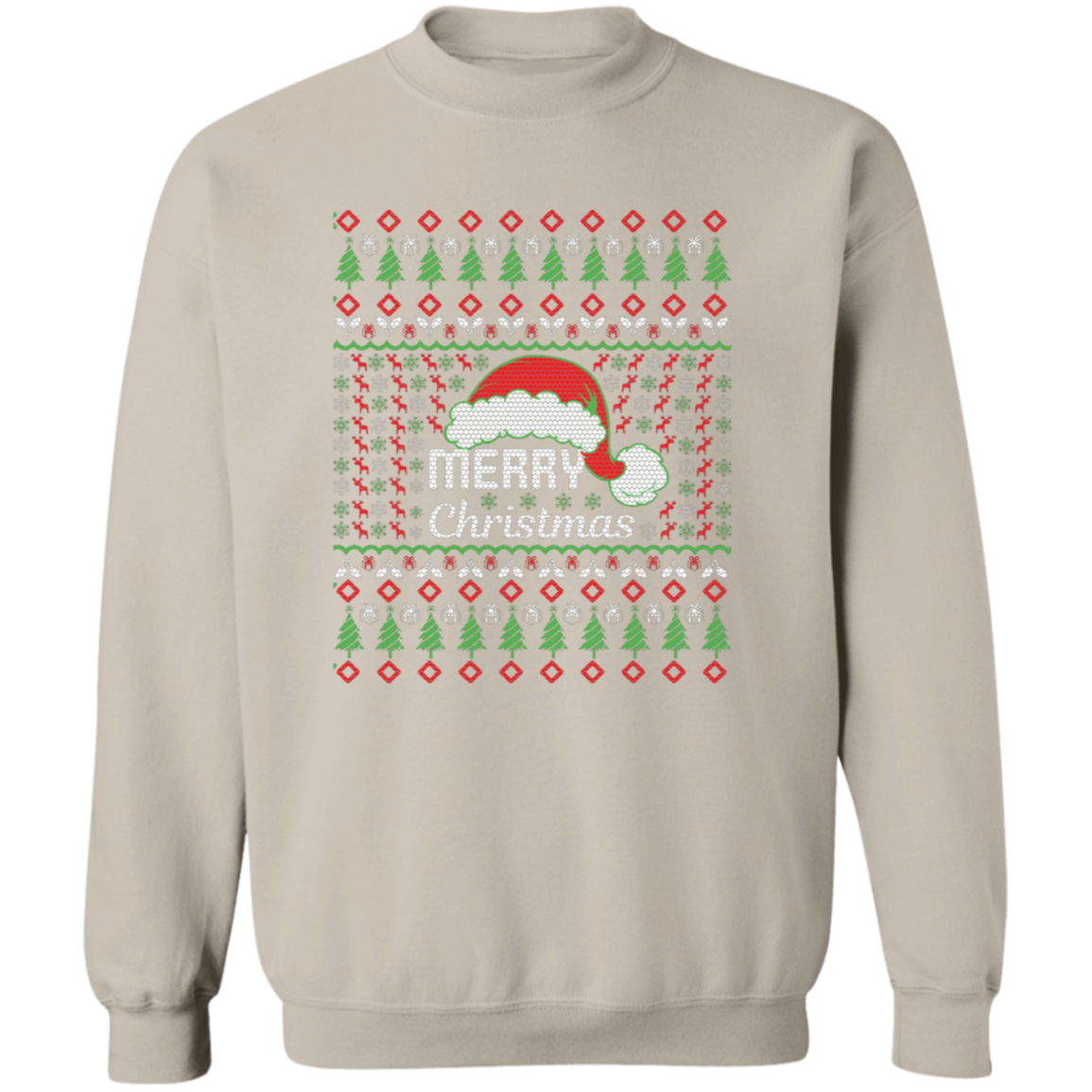 Merry Christmas Santa Hat Sweatshirt