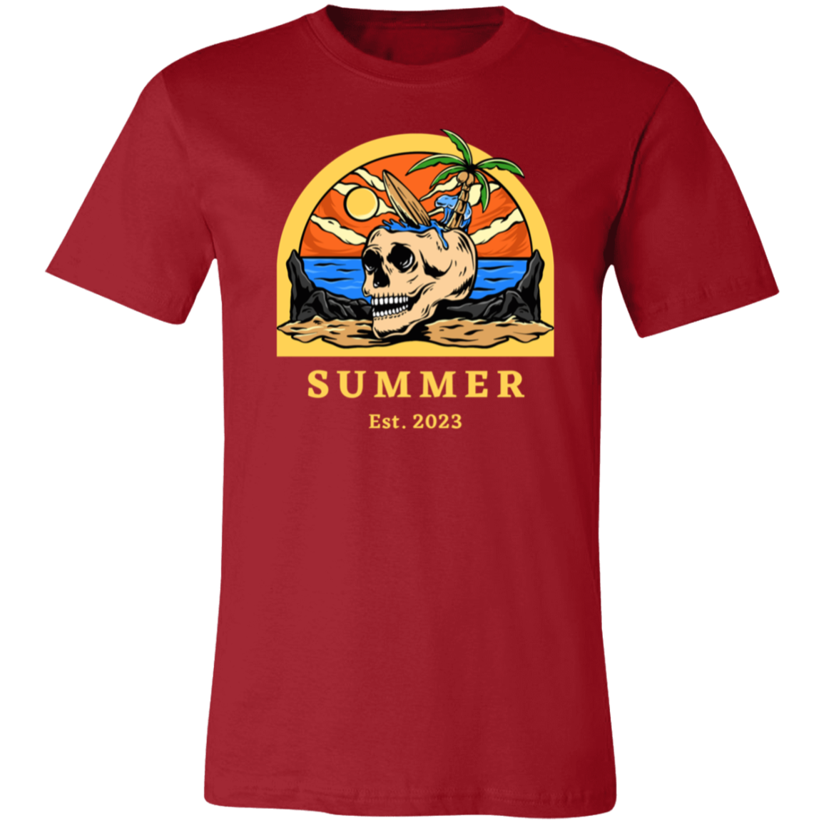 Sunset Skeleton Beach Shirt