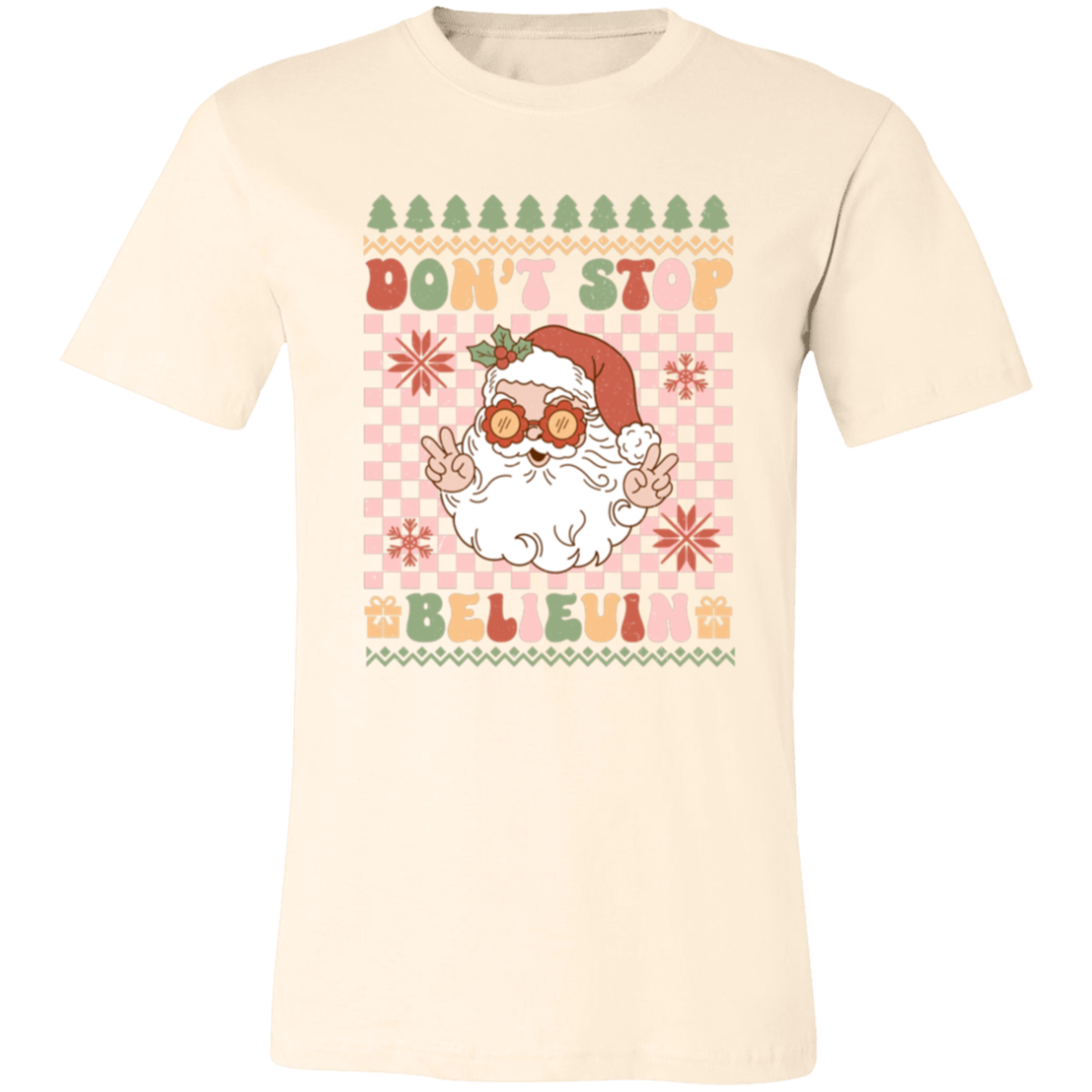Don't Stop Believing Santa Shirt